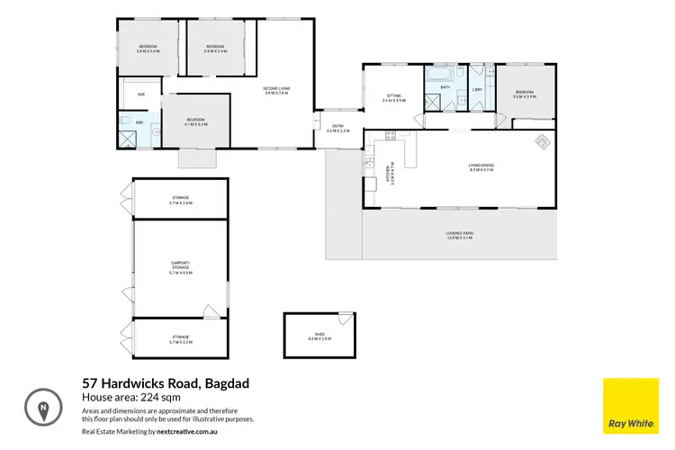 Floorplan of Homely other listing, 57 Hardwicks Road, Bagdad TAS 7030