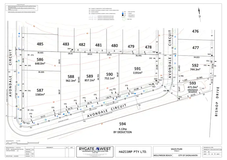 Floorplan of Homely land listing, Lot 587, 28 Avondale Circuit, Mollymook Beach NSW 2539