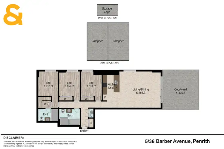 Floorplan of Homely apartment listing, 5/36 Barber Avenue, Penrith NSW 2750