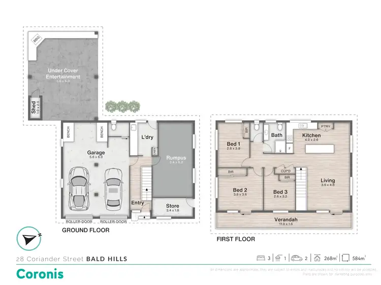 Floorplan of Homely house listing, 28 Coriander Street, Bald Hills QLD 4036