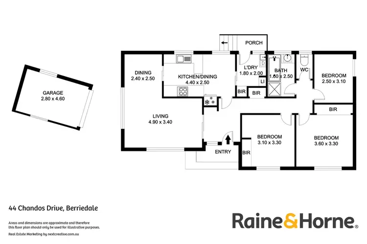 Floorplan of Homely house listing, 44 Chandos Drive, Berriedale TAS 7011