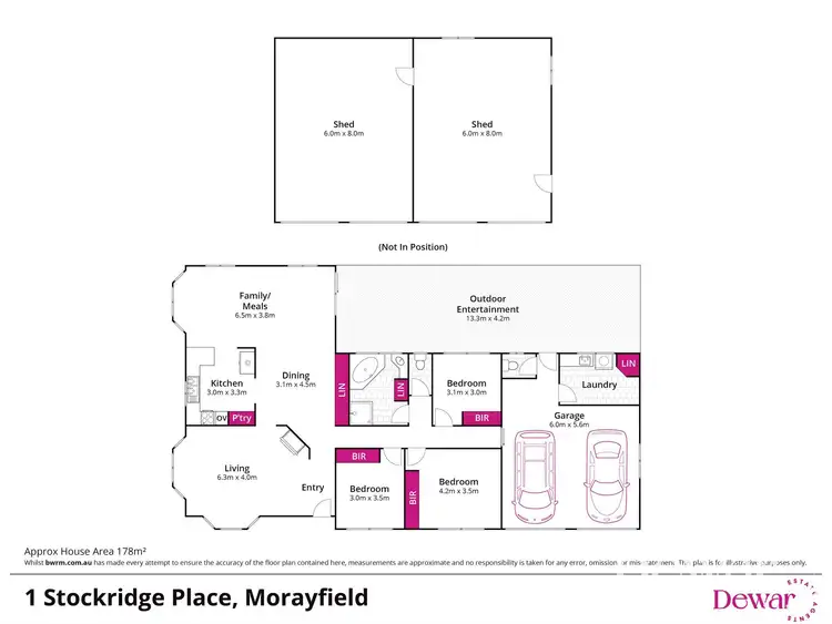 Floorplan of Homely house listing, 1-3 Stockridge Place, Morayfield QLD 4506