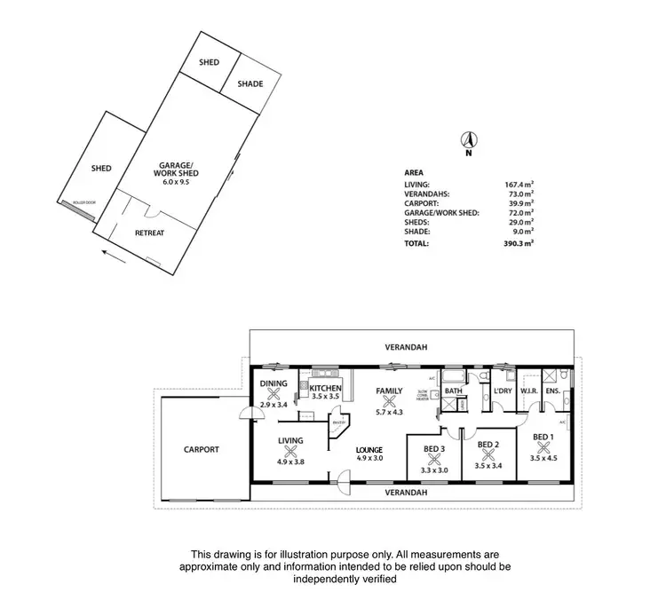 Floorplan of Homely house listing, 6 Davidson Court, Strathalbyn SA 5255