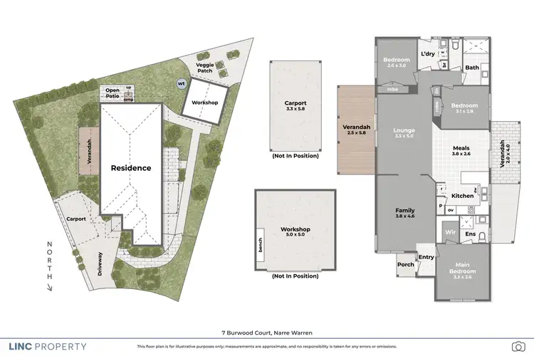 Floorplan of Homely house listing, 7 Burwood Court, Narre Warren VIC 3805
