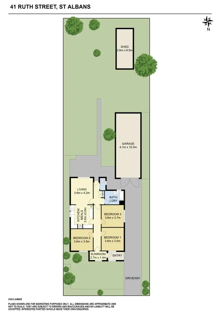Floorplan of Homely house listing, 41 Ruth Street, St Albans VIC 3021