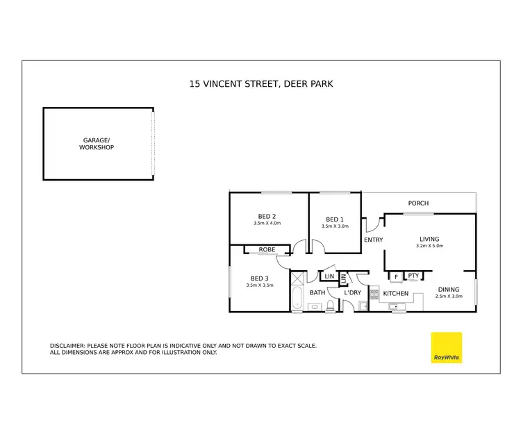 Floorplan of Homely house listing, 15 Vincent Street, Deer Park VIC 3023