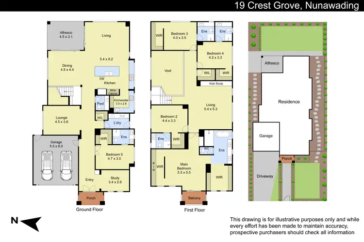 Floorplan of Homely house listing, 19 Crest Grove, Nunawading VIC 3131