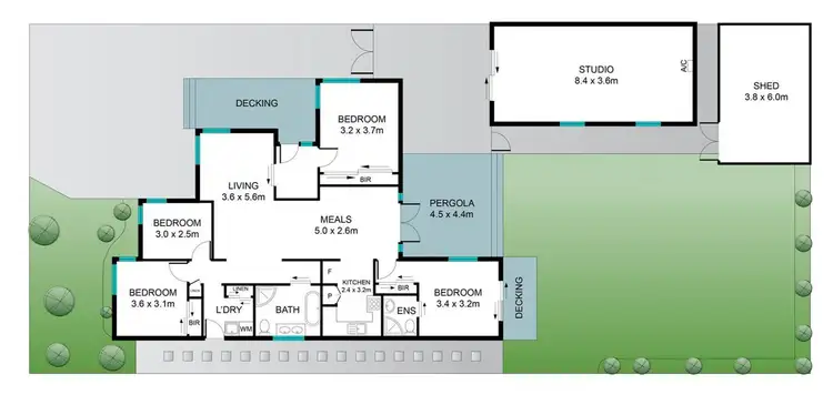 Floorplan of Homely house listing, 20 Meager Street, Deer Park VIC 3023