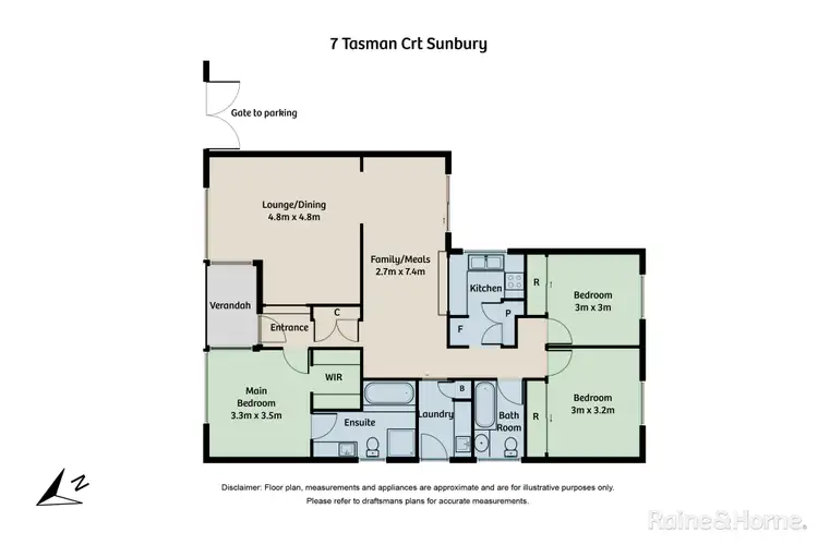 Floorplan of Homely house listing, 7 Tasman Court, Sunbury VIC 3429