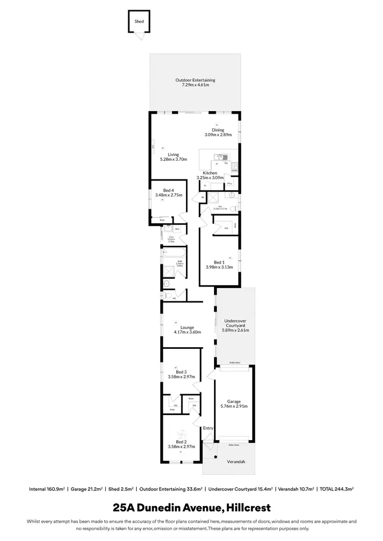 Floorplan of Homely house listing, 25A Dunedin Avenue, Hillcrest SA 5086