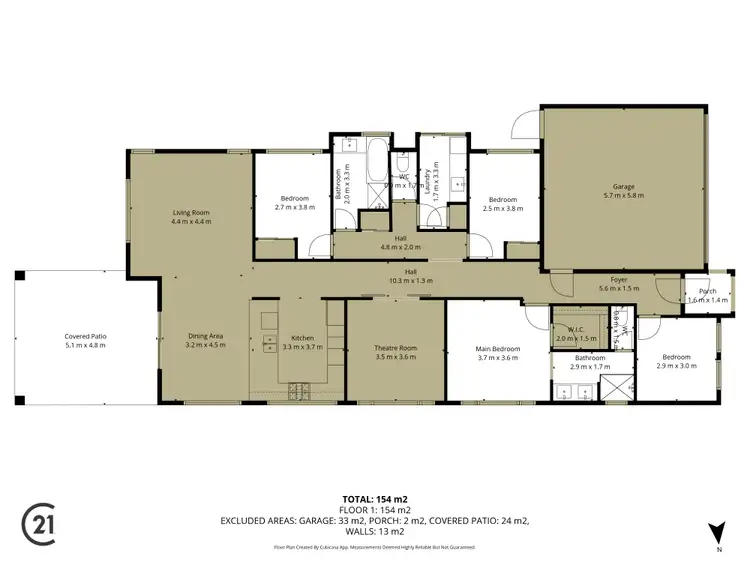 Floorplan of Homely house listing, 39 Allatoona Avenue, Golden Bay WA 6174