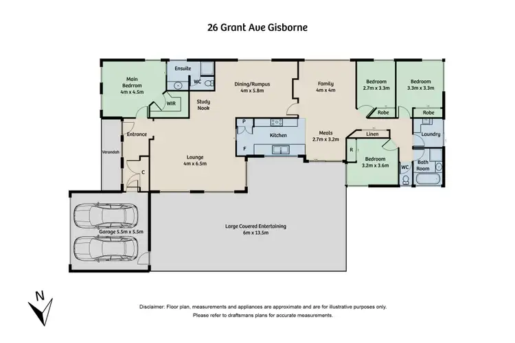 Floorplan of Homely house listing, 26 Grant Avenue, Gisborne VIC 3437