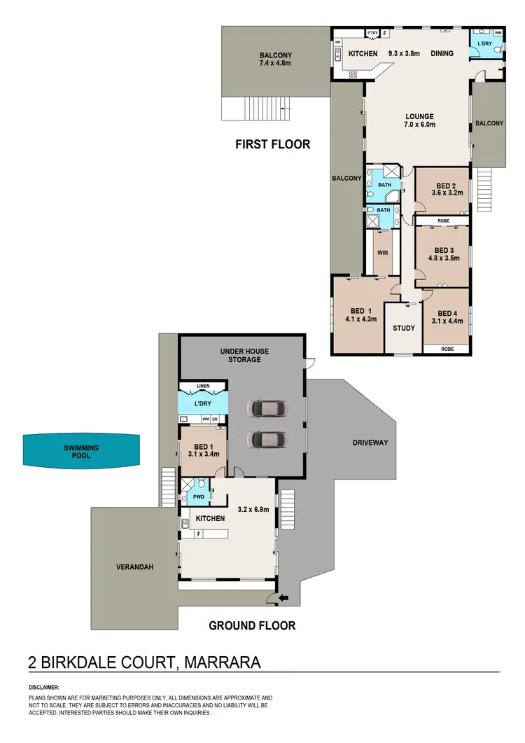 Floorplan of Homely house listing, 2 Birkdale Court, Marrara NT 812