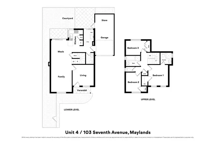 Floorplan of Homely townhouse listing, 103D Seventh Avenue, Maylands WA 6051
