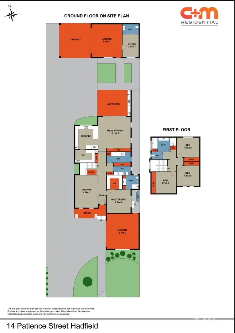 Floorplan of Homely house listing, 14 Patience Street, Hadfield VIC 3046