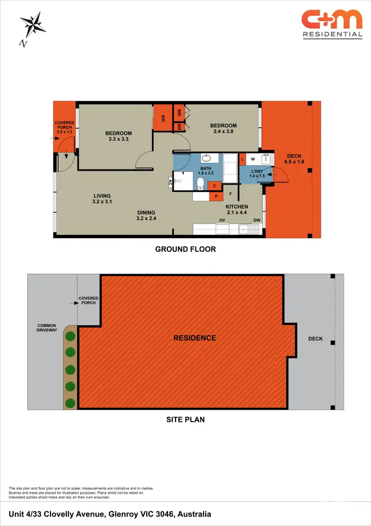 Floorplan of Homely villa listing, 4/33 Clovelly Avenue, Glenroy VIC 3046