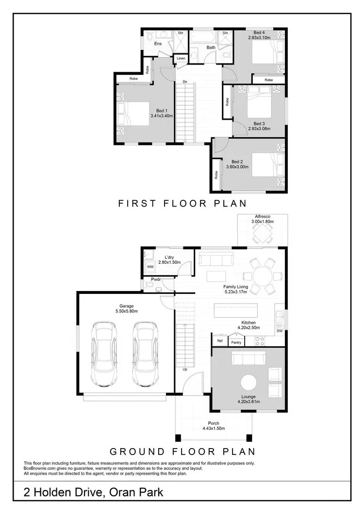 Floorplan of Homely house listing, 2 Holden Drive, Oran Park NSW 2570