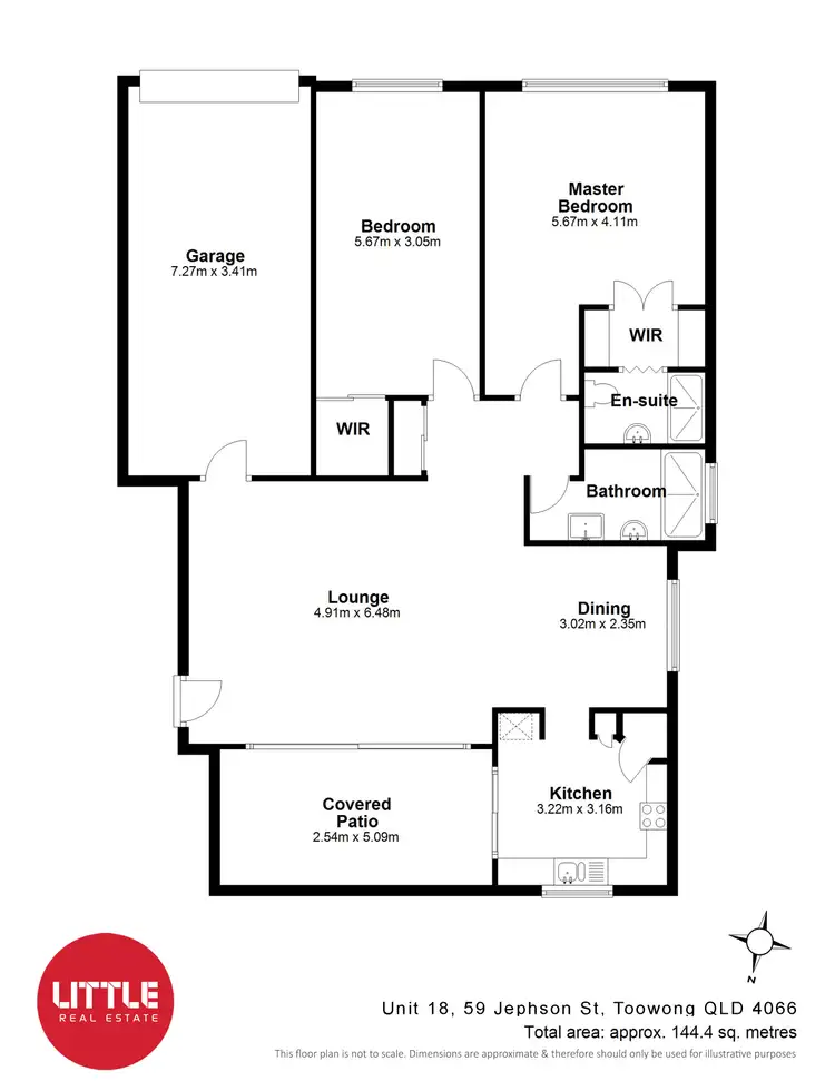 Floorplan of Homely apartment listing, 18/59 Jephson Street, Toowong QLD 4066