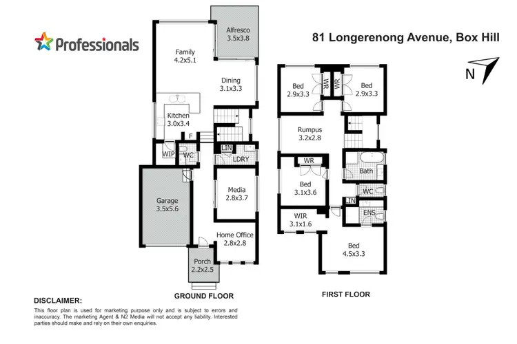 Floorplan of Homely house listing, 81 Longerenong Ave, Box Hill NSW 2765