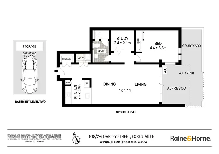 Floorplan of Homely apartment listing, G18/2-4 Darley Street, Forestville NSW 2087