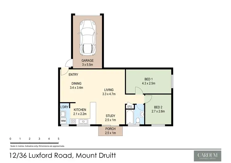 Floorplan of Homely unit listing, 12/36 Luxford Road, Mount Druitt NSW 2770