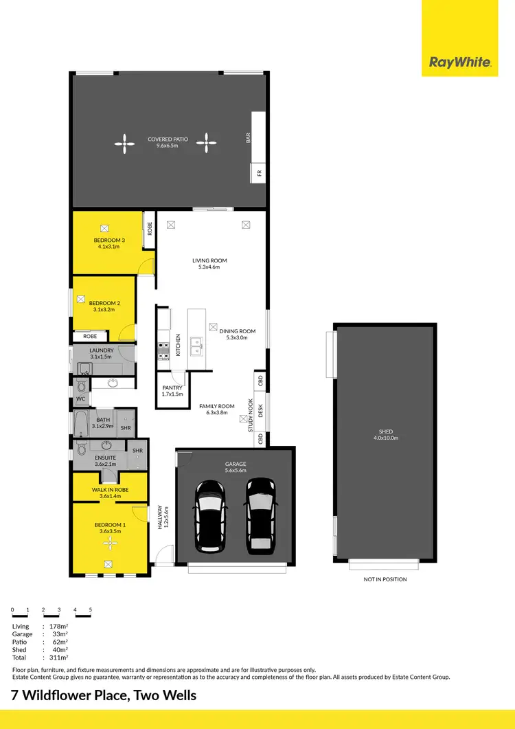 Floorplan of Homely house listing, 7 Wildflower Place, Two Wells SA 5501