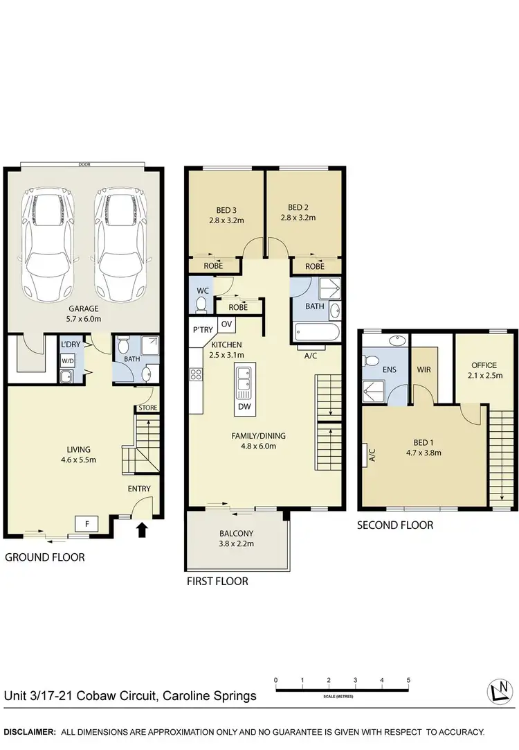 Floorplan of Homely house listing, 3/17-21 Cobaw Circuit, Caroline Springs VIC 3023