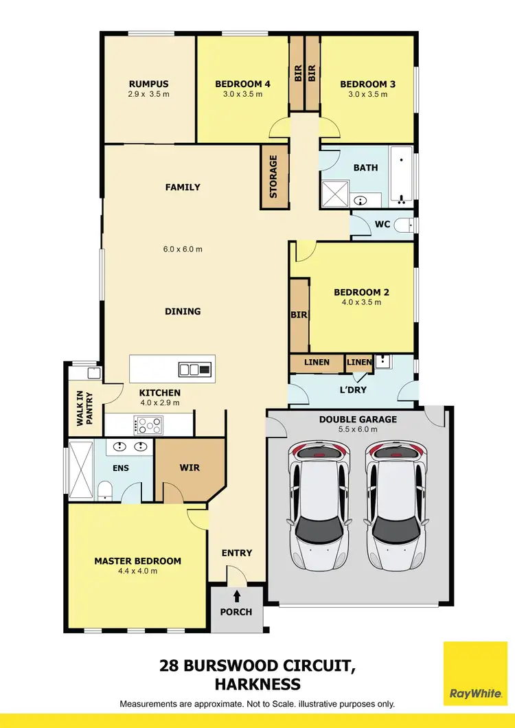 Floorplan of Homely house listing, 28 Burswood Circuit, Harkness VIC 3337
