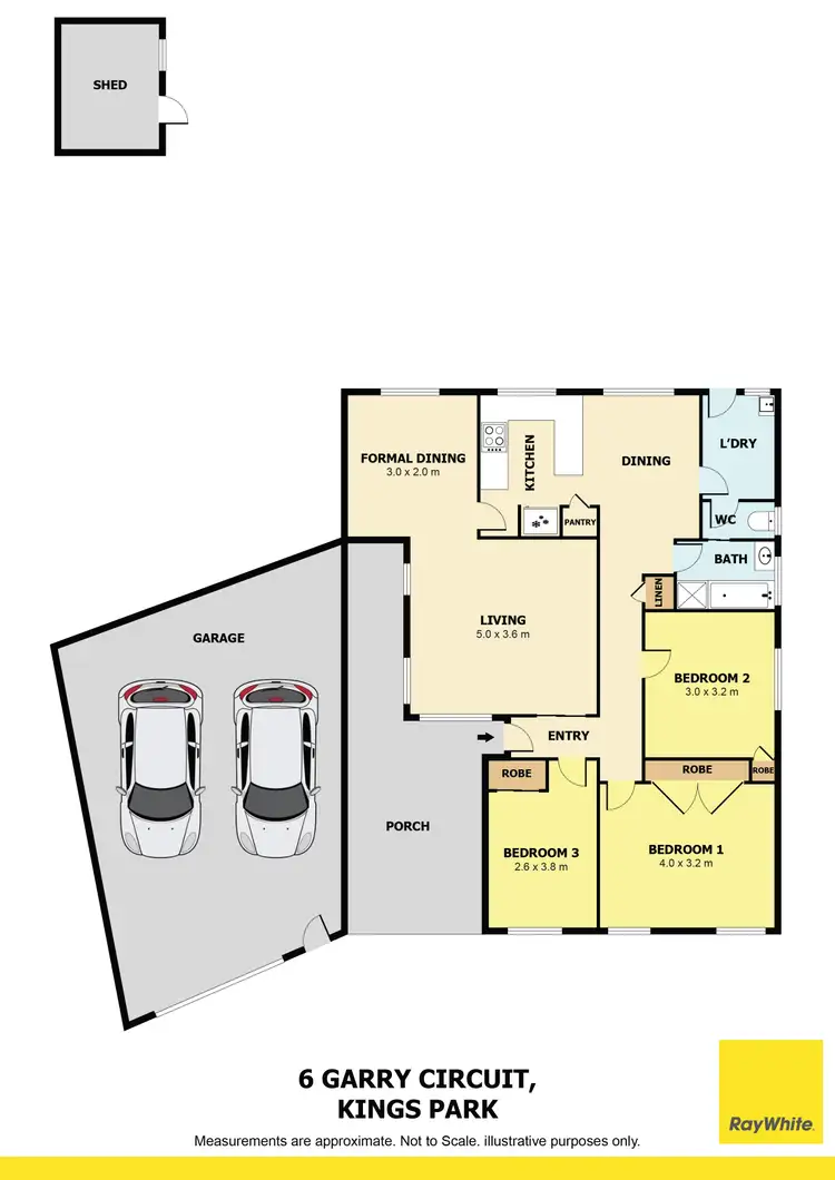 Floorplan of Homely house listing, 6 Garry Court, Kings Park VIC 3021