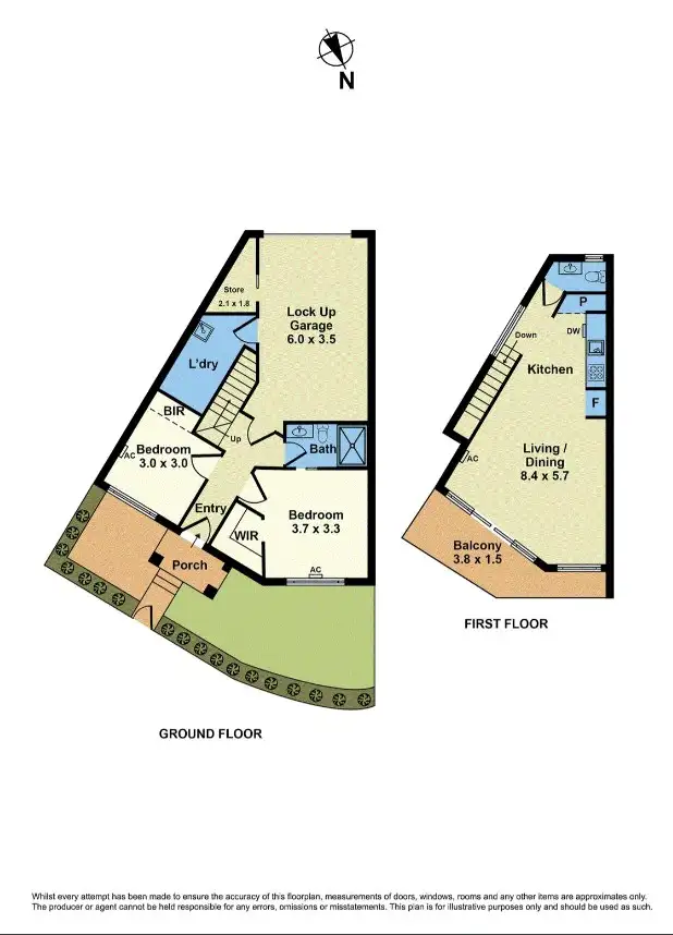 Floorplan of Homely townhouse listing, 68 Linnet Street, Altona VIC 3018