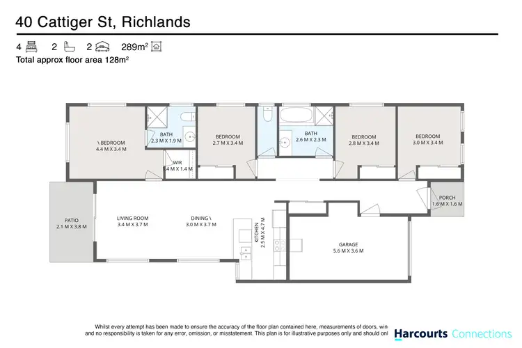 Floorplan of Homely house listing, 40 Cattiger Street, Richlands QLD 4077
