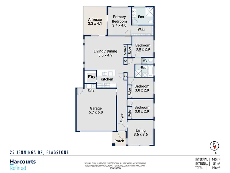 Floorplan of Homely house listing, 25 Jennings Drive, Flagstone QLD 4280