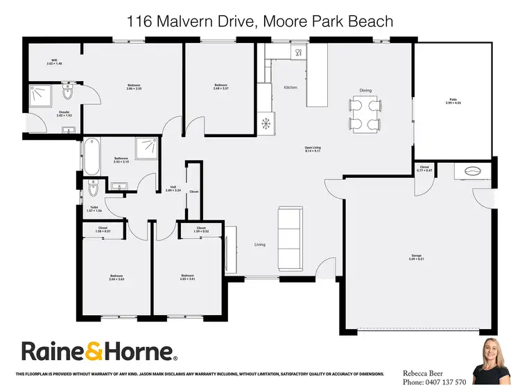 Floorplan of Homely house listing, 116 Malvern Drive, Moore Park Beach QLD 4670