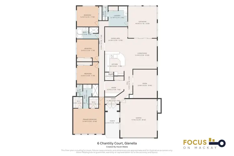 Floorplan of Homely house listing, 6 Chantilly Court, Glenella QLD 4740
