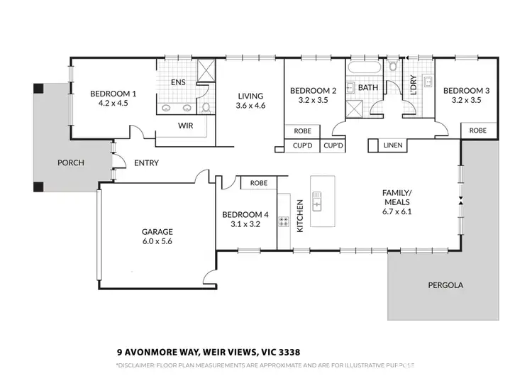 Floorplan of Homely house listing, 9 Avonmore Way, Weir Views VIC 3338