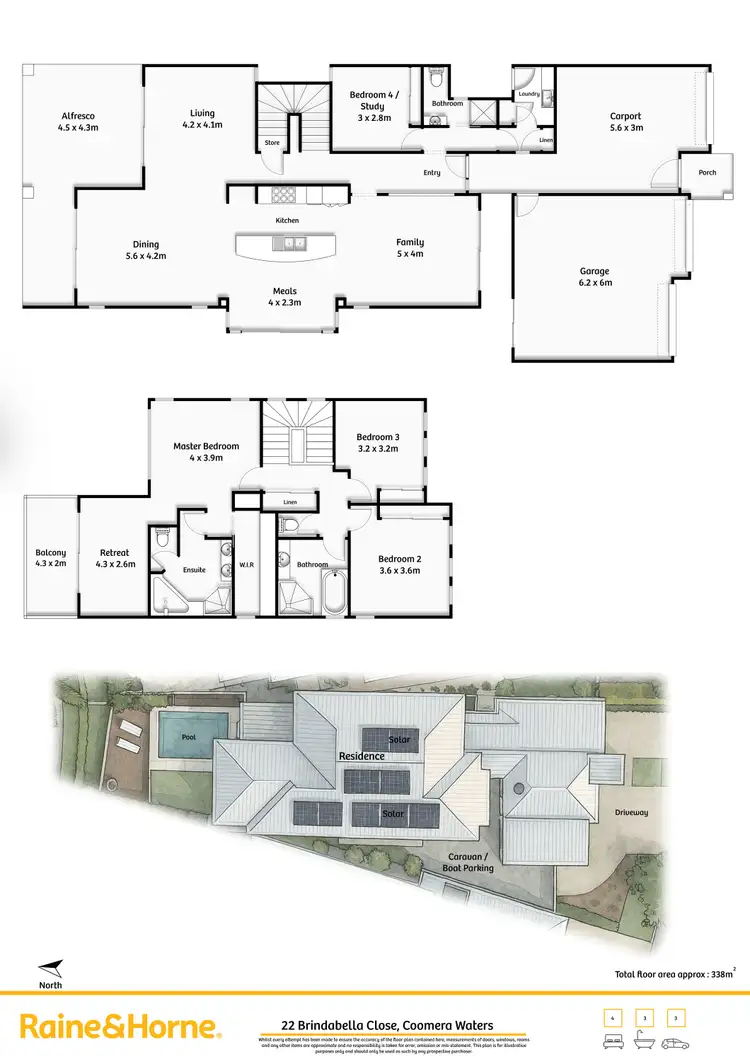 Floorplan of Homely house listing, 22 Brindabella Close, Coomera Waters QLD 4209