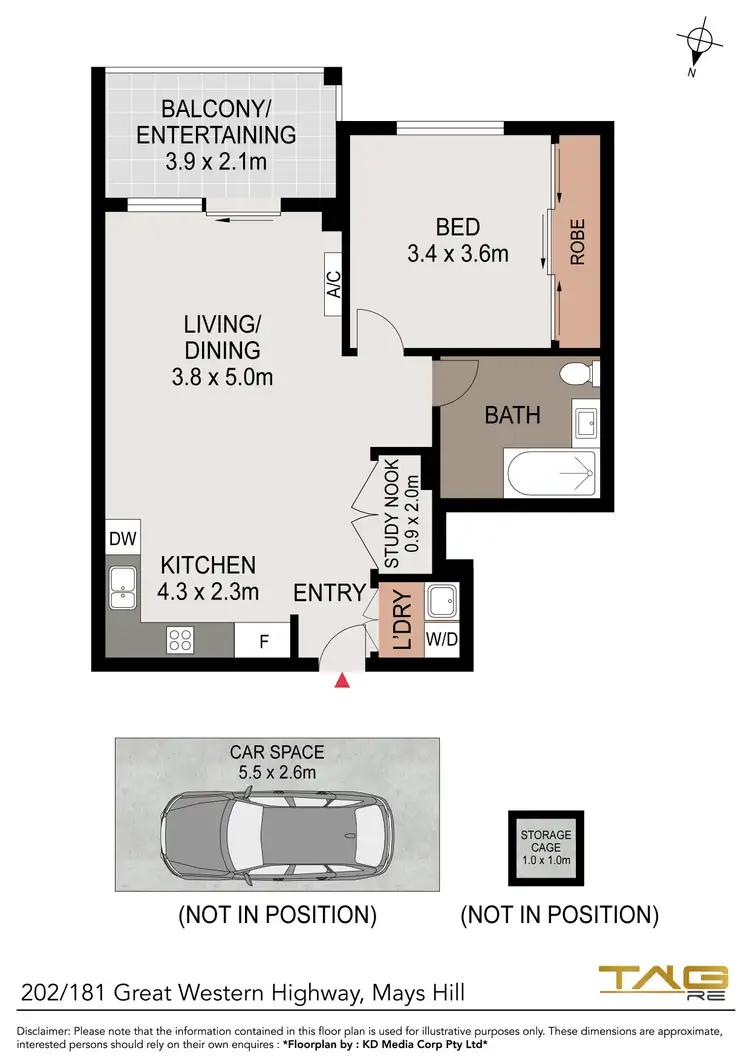 Floorplan of Homely unit listing, 202/181-183 Great Western Highway, Mays Hill NSW 2145