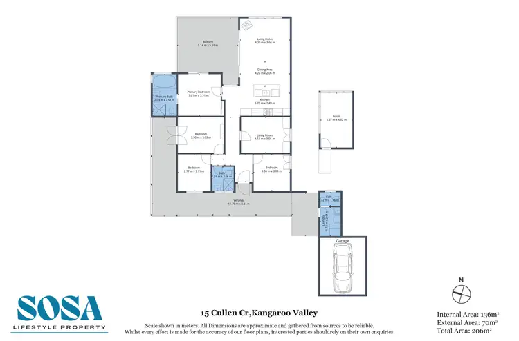 Floorplan of Homely house listing, 15 Cullen Crescent, Kangaroo Valley NSW 2577