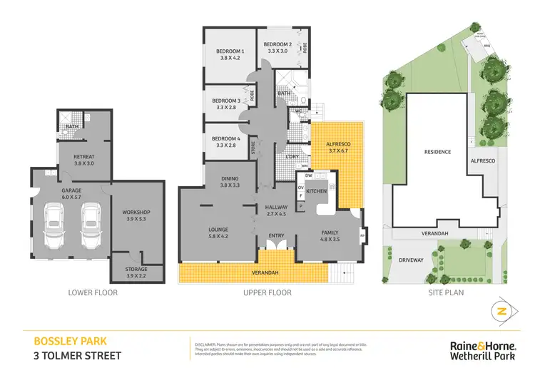 Floorplan of Homely house listing, 3 Tolmer Street, Bossley Park NSW 2176