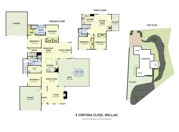 Floorplan of Homely house listing, 5 cortona close, Wallan VIC 3756