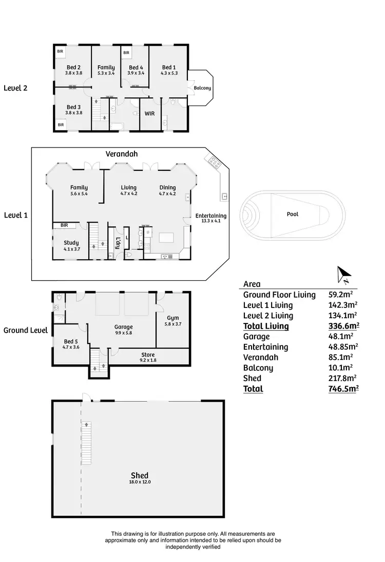 Floorplan of Homely rural property listing, 836 Crows Nest Road, Port Elliot SA 5212