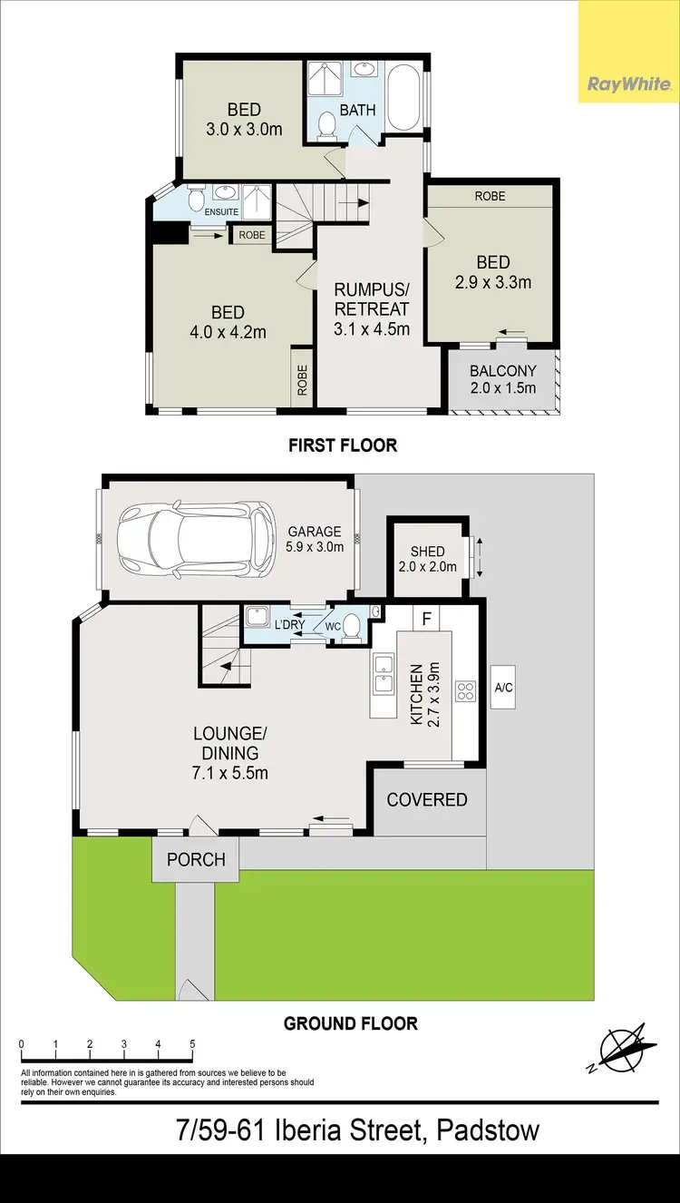 Floorplan of Homely townhouse listing, 7/59-61 Iberia Street, Padstow NSW 2211