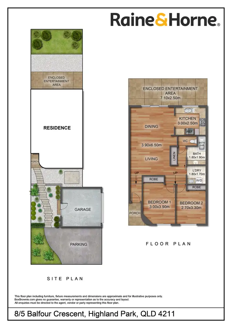 Floorplan of Homely villa listing, 8/5 Balfour Crescent, Highland Park QLD 4211
