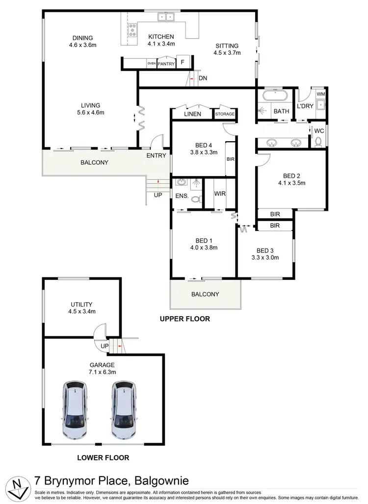 Floorplan of Homely house listing, 7 Brynymor Place, Balgownie NSW 2519