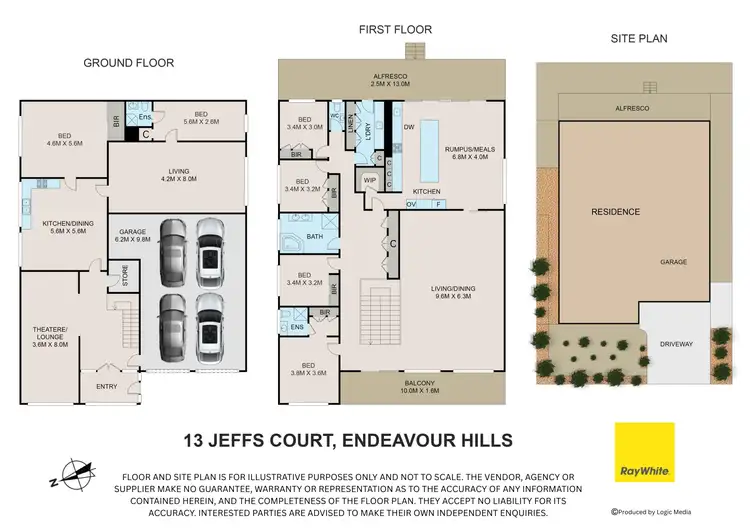 Floorplan of Homely other listing, 13 Jeffs Court, Endeavour Hills VIC 3802
