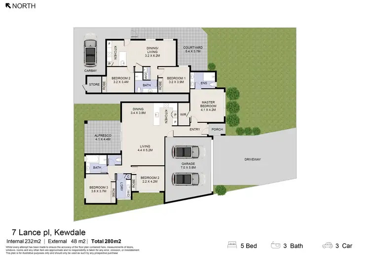 Floorplan of Homely house listing, 7 Lance Place, Kewdale WA 6105