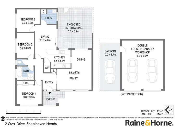 Floorplan of Homely house listing, 2 Oval Drive, Shoalhaven Heads NSW 2535