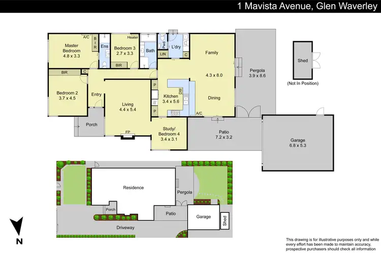 Floorplan of Homely house listing, 1 Mavista Avenue, Glen Waverley VIC 3150