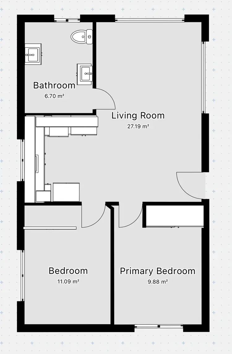Floorplan of Homely flat listing, 59 Edgar Street, Bankstown NSW 2200