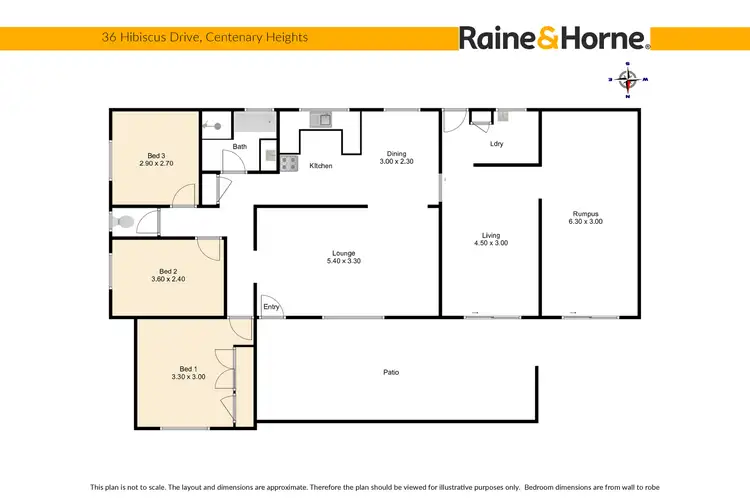 Floorplan of Homely house listing, 36 Hibiscus Drive, Centenary Heights QLD 4350
